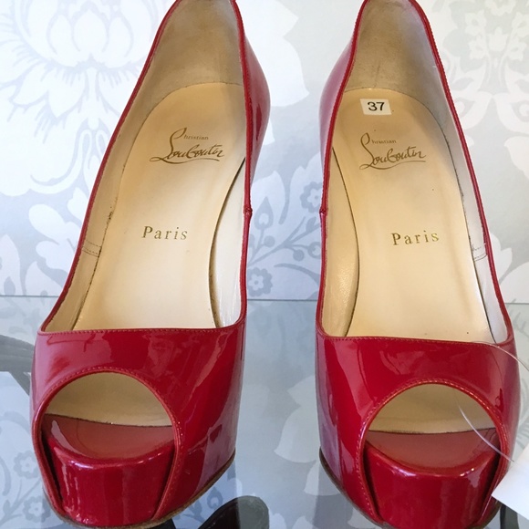 CHRISTIAN LOUBOUTIN Red Hyper Prive Patent Leather - Picture 3 of 8